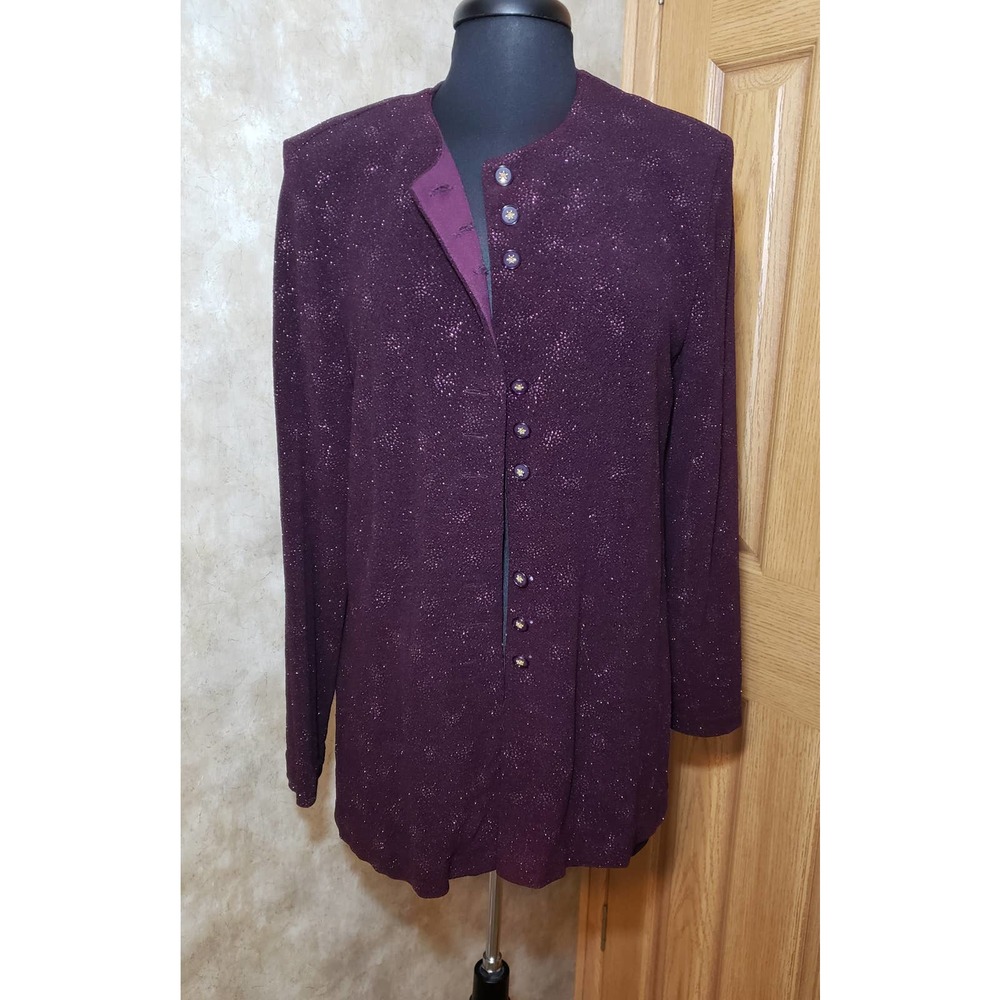 R&M Richard's by Karen Kwong size 12 purple vintage jacket